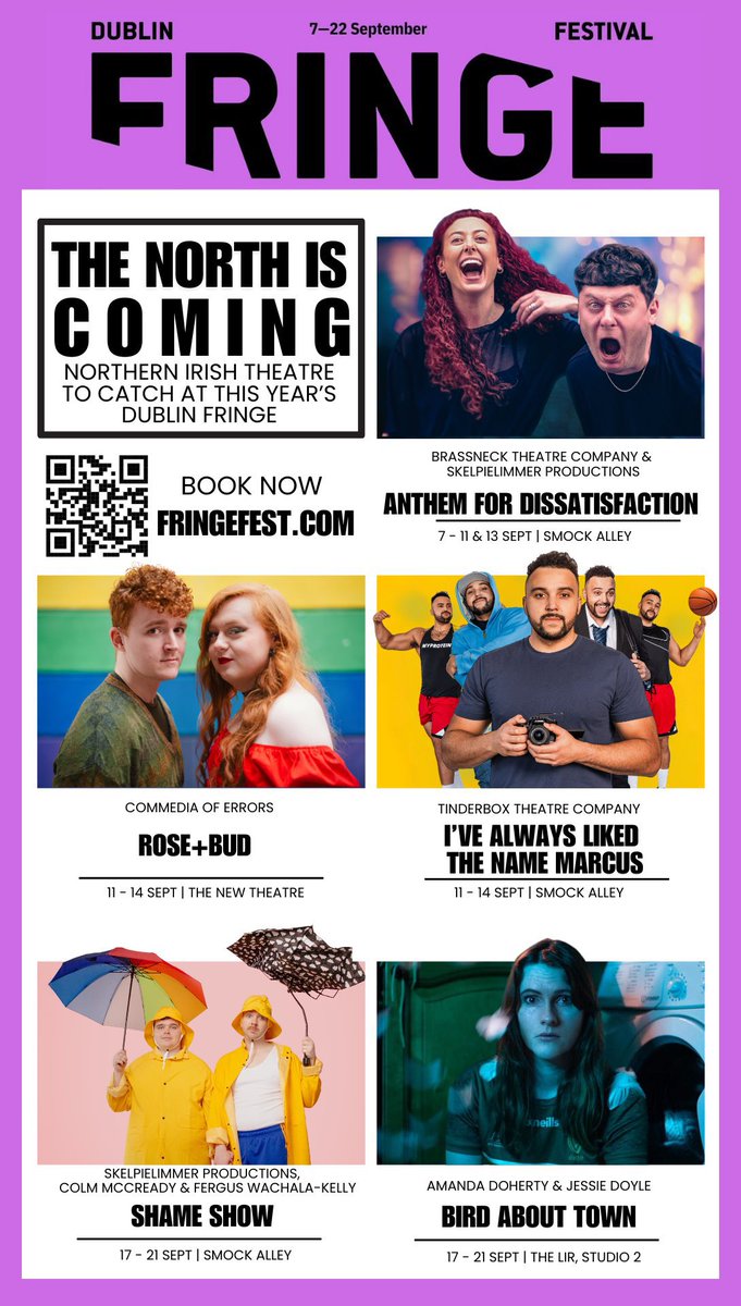 Brassneck Theatre Company (@brassneckco) on Twitter photo 🚨The North is coming!
Wow! 🤩 We’re delighted to be heading to Dublin fringe in such talented company! Make sure you check out these incredible shows <a href="/dublinfringe/">Dublin Fringe Festival</a> ! ⭐️
@Skelpie_Limmer
<a href="/tinderboxNI/">Tinderbox Theatre Company</a>
<a href="/BirdAboutTown_/">BirdAboutTownPlay</a>
<a href="/CommediaOfError/">CommediaOfErrors</a>
#dublinfringefestival #thenorthiscoming 🚨The North is coming!
Wow! 🤩 We’re delighted to be heading to Dublin fringe in such talented company! Make sure you check out these incredible shows <a href="/dublinfringe/">Dublin Fringe Festival</a> ! ⭐️
@Skelpie_Limmer
<a href="/tinderboxNI/">Tinderbox Theatre Company</a>
<a href="/BirdAboutTown_/">BirdAboutTownPlay</a>
<a href="/CommediaOfError/">CommediaOfErrors</a>
#dublinfringefestival #thenorthiscoming