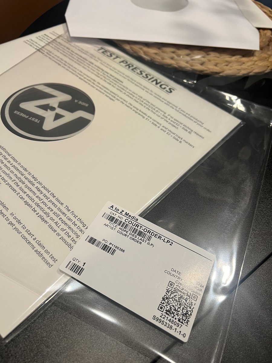“Hope Dies Last” test press exclusives!
We’ve had these for over a month now and should be getting our hands on the 12” any day now! We will have them out to you as soon as they’re received without delay. 

Thanks for checking out the record! Keep blasting that shit loud!