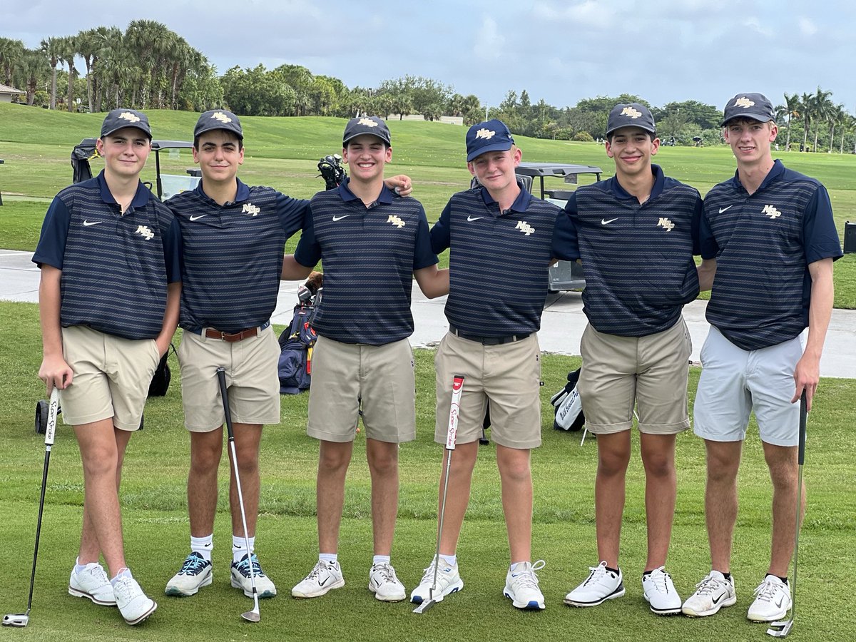 NBPSGolf's tweet image. Boys Varsity takes on St Andrews at Osprey today. 165-150. Even though we didn’t win. Some solid play and first varsity match for a few of them. Max Gressle was team low firing a 39. Get better everyday boys.