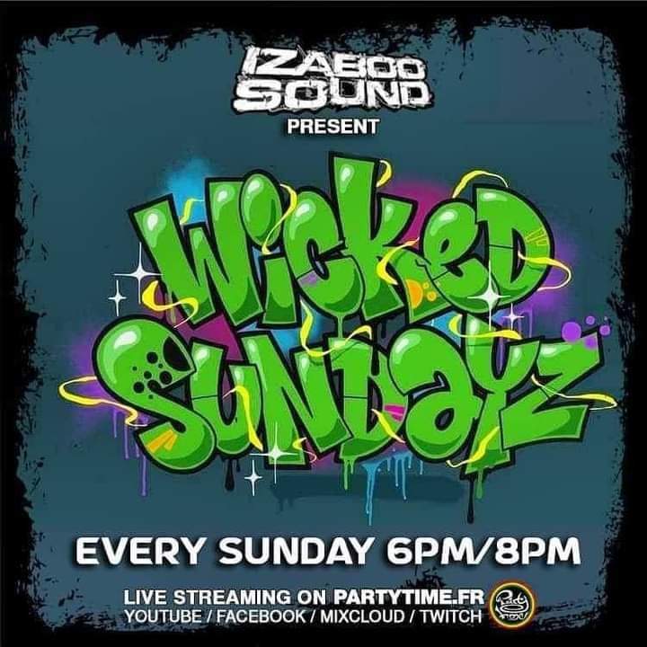Izaboosound's tweet photo. 🚨🚨🚨Reprise du Wicked Sundayz Radio Show radio show le dimanche 15 Septembre, toujours en direct sur toutes les chaînes de Party Time Radio &amp; TV .
Tu connais la méthode 100% newtunes.
#radio #partytimeradio #izaboo #reggaemusic #dancehall https://t.co/qSdtrNoA6I