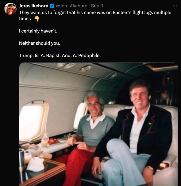 BruceOdemsAgain's tweet photo. @JerasIkehorn You posted several large unfounded lies about Trump being on L. Express flight logs. Prove it because NO ONE has Trump's name on L. Express logs. Then you made it where no one could respond to your lies. Just like y'all to do stuff like this.
You cannot be trusted!!! https://t.co/3uSqebnCwB