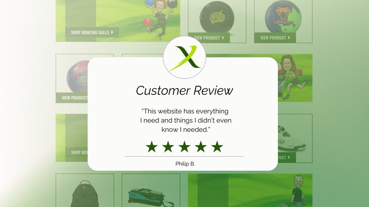BowlerXcom's tweet photo. We 💚 our customers

With over 20,000 5-star reviews, we aim for an "X"cellent shopping experience from your first click to your doorstep. ❎ Visit https://t.co/9oXY7b1FyZ today! 

You may even find something you didn't know you needed. 😉

#BowlerX #ForTheLoveOfBowling #Review https://t.co/4uAOd4nVWY