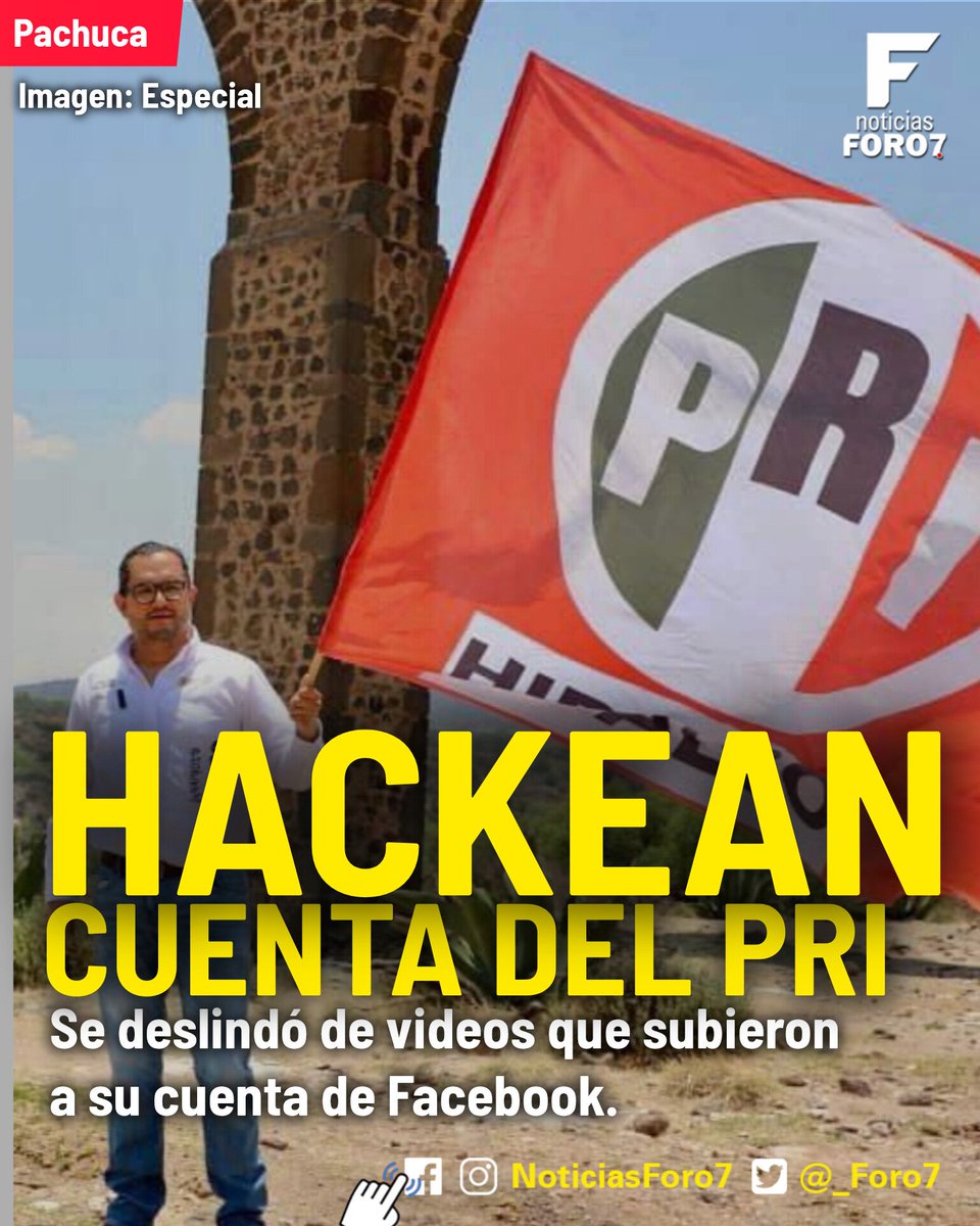 _Foro7's tweet photo. 👉 #LoÚltimo
Luego que ayer, piratas cibernéticos hackearon la cuenta de Facebook del @cdeprihidalgo, esta tarde ese instituto politico anunció que recuperó su cuenta. 

Así estuvo la cosa 👇
https://t.co/8YI1GJW2Gq

🤳 #NoticiasForo7
♻️ #ComentaYComparte
#Pachuca #Hackeo https://t.co/xw87UHF6qL