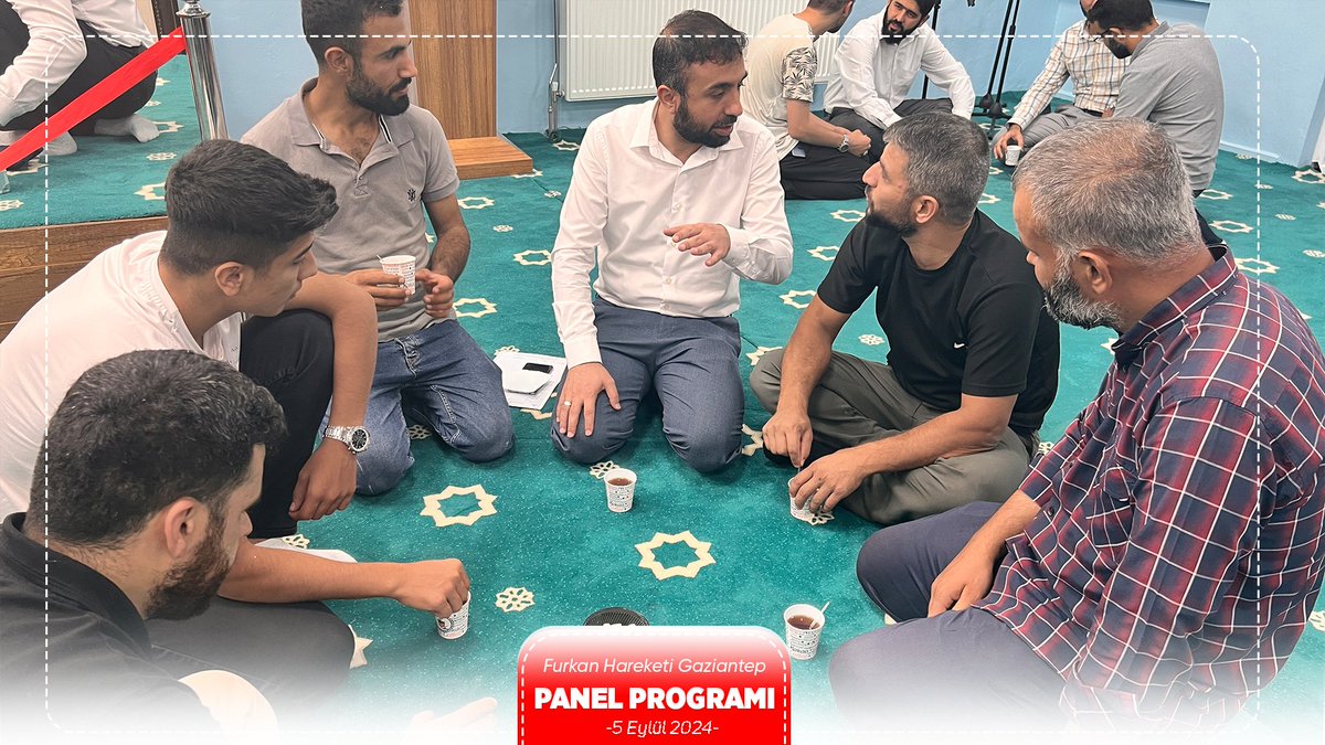 FurkanDerGAntep's tweet photo. Panel programı sonrası misafirlerimizle çay içip hasbihal ettik.
#PanelProgramı
#TefsirDersi https://t.co/83K5XK1gHo