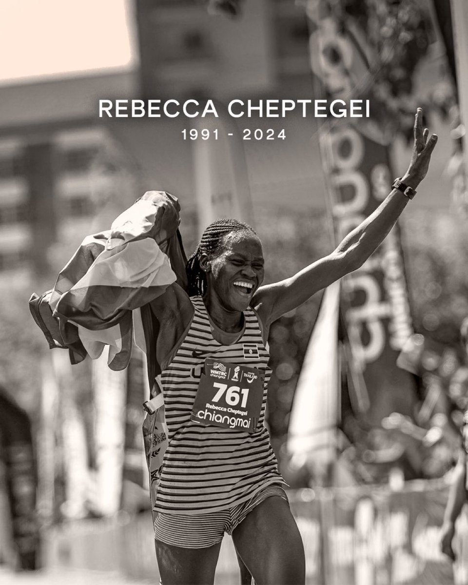 Riley_Gaines_'s tweet image. Paris Olympian, Rebecca Cheptegei, has tragically died after being doused in gasoline &amp;amp; set on fire by her boyfriend.

She is the third elite female runner in Kenya to have been killed by her spouse/boyfriend in the past 3 years...disturbing pattern.

RIP Rebecca Cheptegei 🕊️💔
