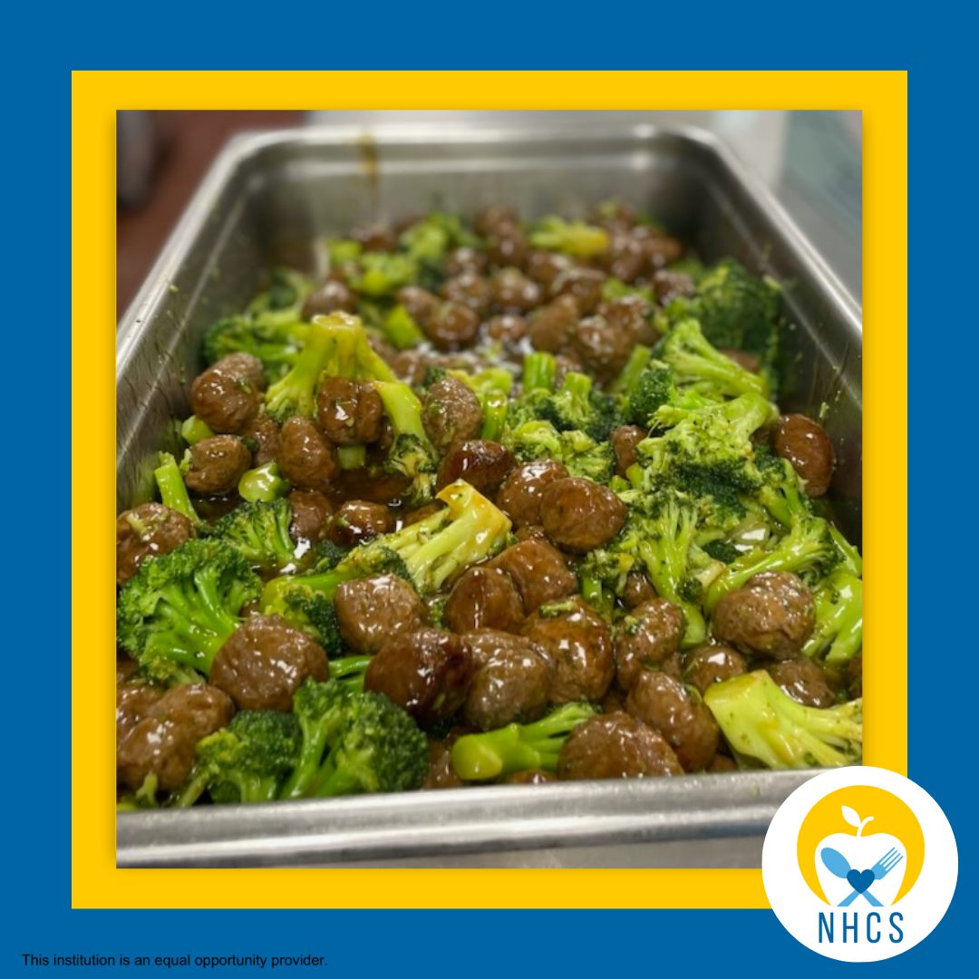 nhcsnutrition's tweet photo. Beef and Broccoli: the dynamic duo that makes school lunch a flavor-packed adventure! 🥦🚀

#NewHanoverNC #NewHanoverNorthCarolina #NewHanover #NCschools #NewHanoverCounty https://t.co/KDqX9Klepr