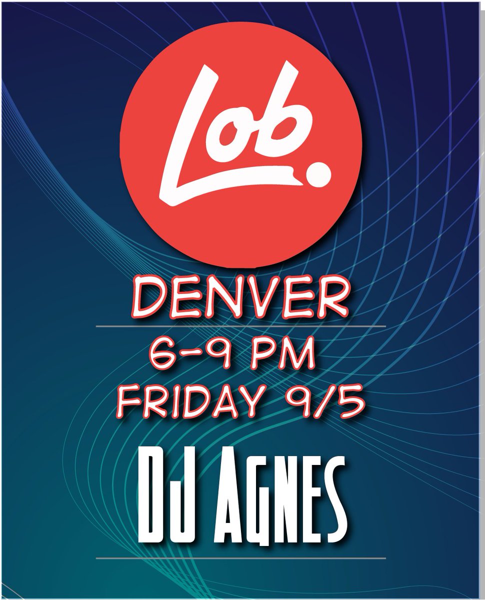 djagnes's tweet photo. Guess who's back at Lob Denver tomorrow? 🎉 Come hang out, chill, and soak up the good vibes from 6-9pm. Huge Shout out to DJ Trizz for letting me cover his spot! Don’t be shy—come say what’s up! ✌️ https://t.co/hyw1XzvpOd