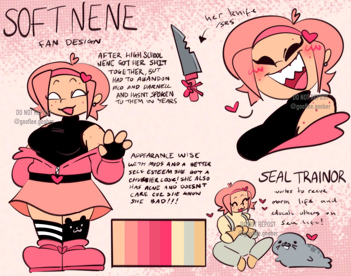 goofleegoober's tweet image. [ SOFT NENE REFERENCE ]
#softmod #fandesign #nene #fnf