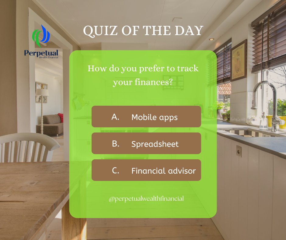CKlamo's tweet image. &quot;How do you prefer to track your finances? a) Mobile apps b) Spreadsheet c) Financial advisor&quot;#FinanceTracking #MobileApps #SpreadsheetTracking