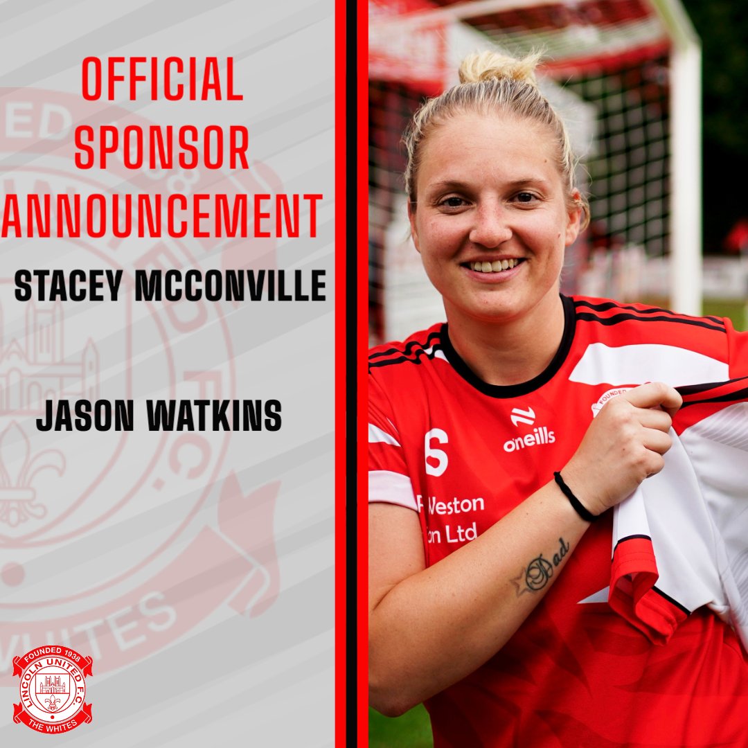 Sponsorship Announcement 🔴⚪️

A huge thank you to Jason Watkins for sponsoring <a href="/StaceMcConville/">Stacey McConville</a> for the season ⚽️⚽️