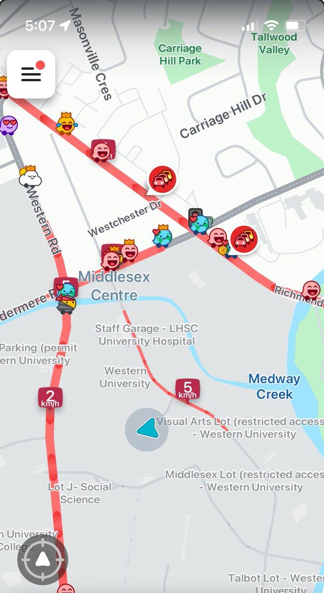 Whose idea ⁦<a href="/WesternU/">Western University</a> was it to close down roads on campus when classes have started.  Getting off campus is currently a nightmare. ⁩