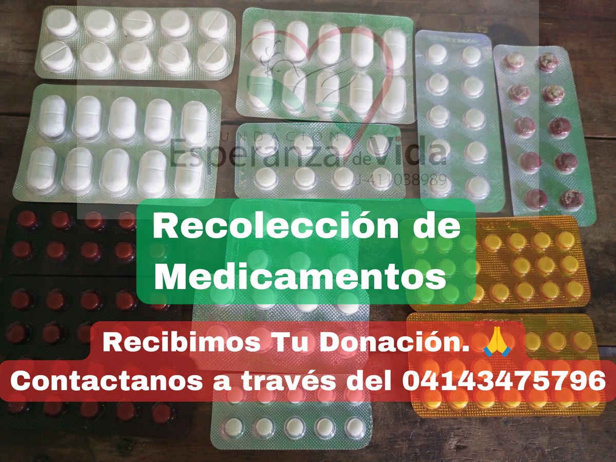 Tu que lees esta publicación 🙏 🤓 Donas un medicamento y salvas una vida ❤️💪

Si tienes la posibilidad de Donar , escribe al 
📱04143475796 y ayúdanos a Ayudar 🙏 

#mariara #venezuela #somosesperanzadevida
<a href="/AnonMundial/">αηση мυη∂ιαℓ</a> @arpacuatros