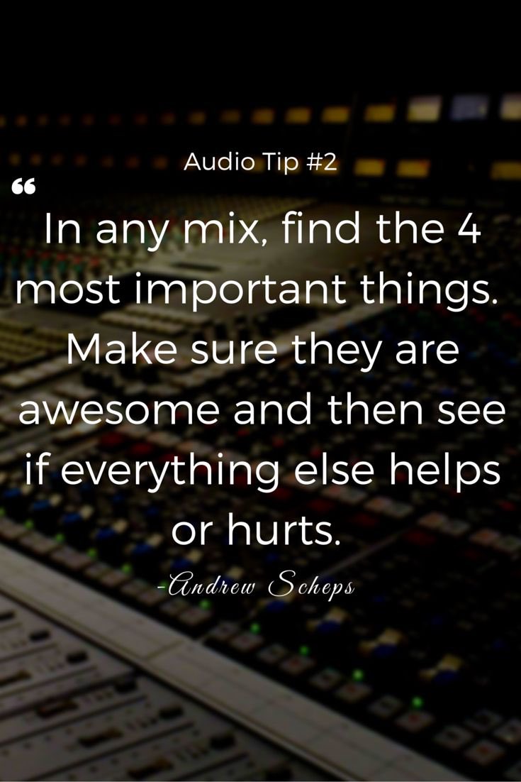 A simple, but effective Mixing tip we’d like to share with you! Credit: Andrew Scheps. 🎚️💿