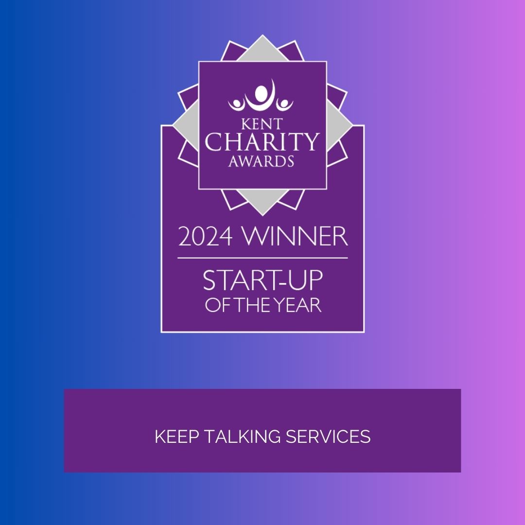 Well done <a href="/KentKeepTalking/">Keep Talking Services</a> Start-Up Charity of the Year! #KCA24