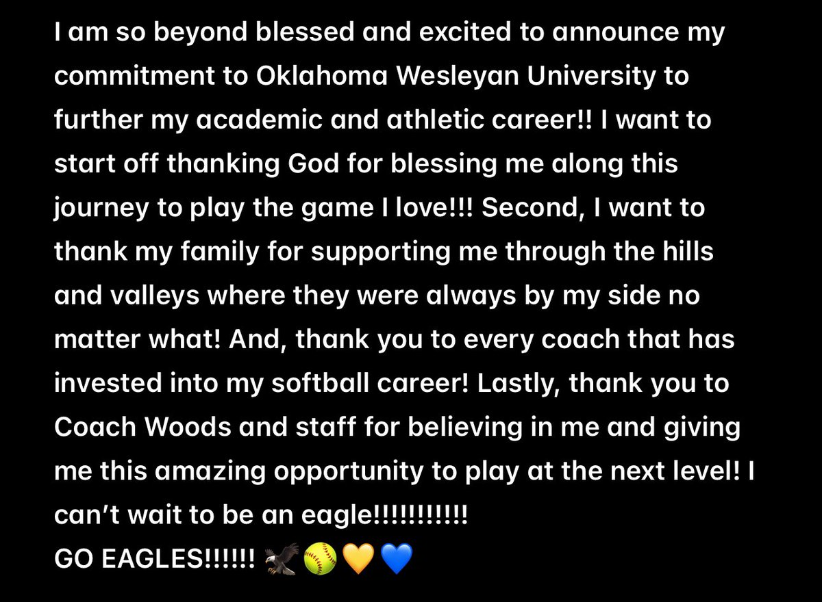 Maddie Ogle (MO) (@maddie_ogle44) on Twitter photo IT’S EAGLE TIME BABY!!!!!!! 🦅🦅🦅🦅🦅🦅
<a href="/OKWUeagles_SB/">OKWU Softball</a>
<a href="/ShawnWoods22/">Shawn Woods</a>
#hardworkgetsthehardware
#ITB
#GAS
#getmoneylamthatone
#BCIO
#COMMITTED IT’S EAGLE TIME BABY!!!!!!! 🦅🦅🦅🦅🦅🦅
<a href="/OKWUeagles_SB/">OKWU Softball</a>
<a href="/ShawnWoods22/">Shawn Woods</a>
#hardworkgetsthehardware
#ITB
#GAS
#getmoneylamthatone
#BCIO
#COMMITTED