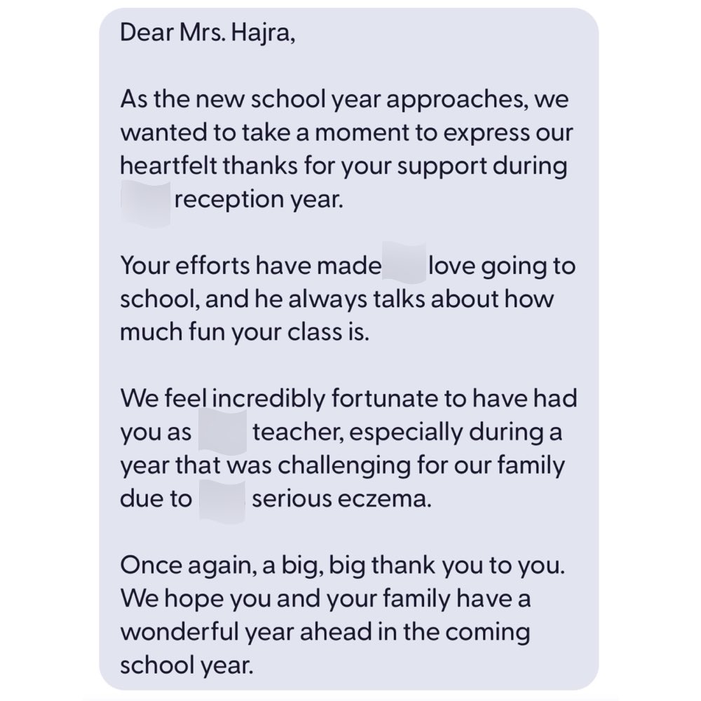 Hajra Razzaq📚 (@razzaqhajra) on Twitter photo It's heartfelt notes like this that remind us why we do what we do. The impact we have on children's lives makes it all worthwhile. 🥹🙌🏼🤍
#Teachers #MakingADifference #teachersday2024 <a href="/MrTs_NQTs/">Mr T's NQT/ECT support 🙋🏻♂️</a> It's heartfelt notes like this that remind us why we do what we do. The impact we have on children's lives makes it all worthwhile. 🥹🙌🏼🤍
#Teachers #MakingADifference #teachersday2024 <a href="/MrTs_NQTs/">Mr T's NQT/ECT support 🙋🏻♂️</a>