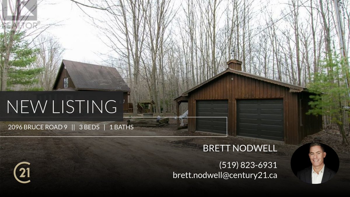 📍 New Listing 📍 Take a look at this fantastic new property that just hit the market located at 2096 Bruce Road 9 in Northern Bruce Peninsula. Reach out here or at (519) 823-6931 for more information

Brett Nodwell, Broker
Century... homeforsale.at/2096_BRUCE_ROA…