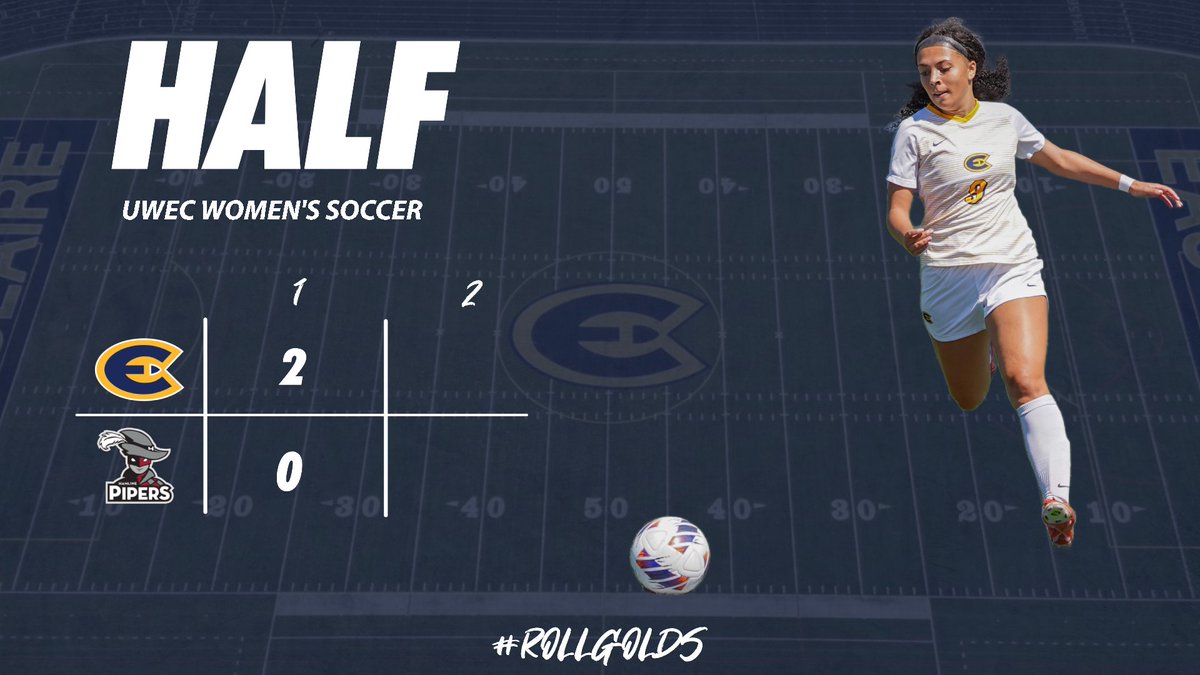UWEC Athletics (@uwecblugolds) on Twitter photo Goals from Molly Henderson and Sophie Hubbard give the Blugolds a 2-0 lead at Halftime.
<a href="/uwecwsoccer/">UW-Eau Claire Women's Soccer</a> #RollGolds Goals from Molly Henderson and Sophie Hubbard give the Blugolds a 2-0 lead at Halftime.
<a href="/uwecwsoccer/">UW-Eau Claire Women's Soccer</a> #RollGolds