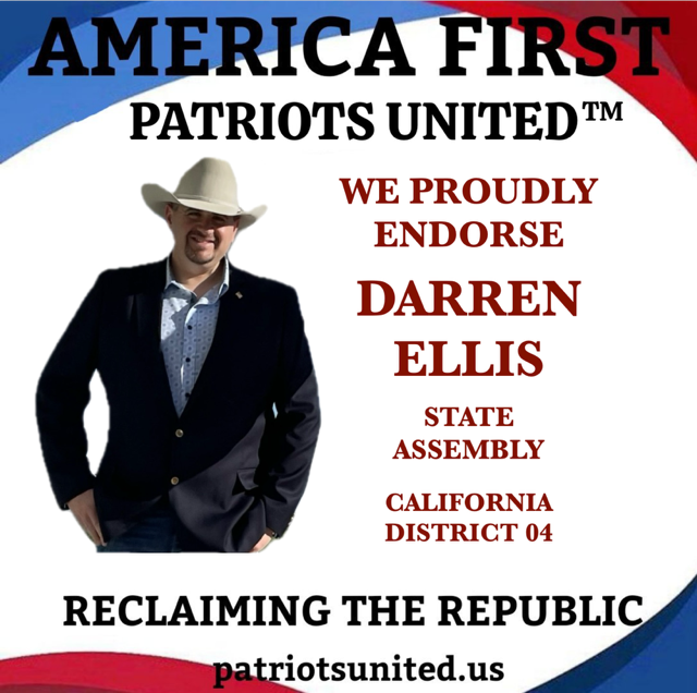 BrightEyesAZ's tweet photo. #CA04 #CD04 Get your early vote out or vote on 11/5th election day for Darren Ellis ~~ CA state assembly @DarrenEllis110 for a true #AmericaFirst candidate to clean up CA for #WeThePeople Every vote matters so get it done please! https://t.co/GTnjClTmSD
