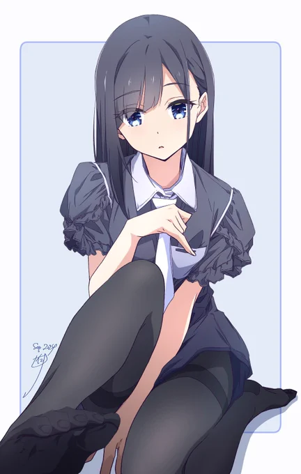 【金曜日の誰でもないガール】 もないちゃん×の日×#黒タイツの日 #誰でもないガール
