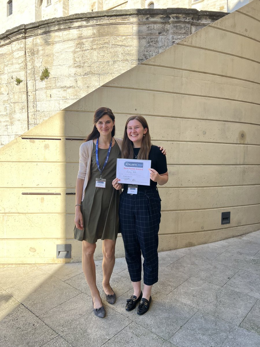 Sarah Finkeldei (@finkeldeisarah) on Twitter photo So proud of Audrey Miles for winning the best poster award at #atalante2024 conference in Avignon!
I’m excited to continue working together upon your arrival at UCI <a href="/UCIChemistry/">UCI Chemistry</a> So proud of Audrey Miles for winning the best poster award at #atalante2024 conference in Avignon!
I’m excited to continue working together upon your arrival at UCI <a href="/UCIChemistry/">UCI Chemistry</a>
