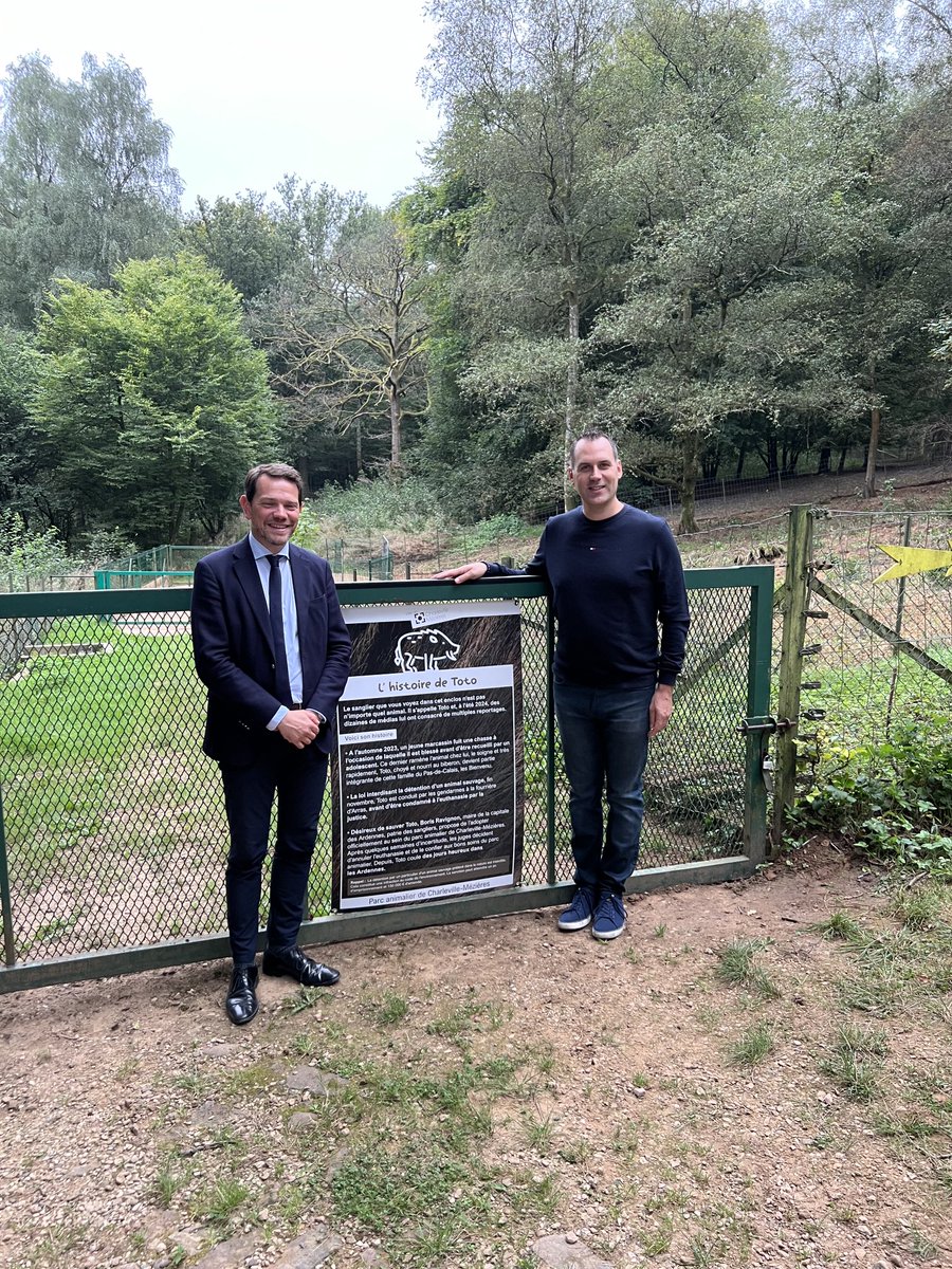 Très heureux d’avoir rencontré TOTO aujourd’hui. 

L’occasion aussi de féliciter à nouveau ⁦<a href="/boris_ravignon/">Boris Ravignon</a>⁩ et ⁦<a href="/StephaneLAMART/">Association Stéphane Lamart</a>⁩ pour leur collaboration exemplaire dans le sauvetage de ce sanglier.

⁦<a href="/afpfr/">Agence France-Presse</a>⁩ 
⁦<a href="/RTLFrance/">RTL France</a>⁩ 
⁦<a href="/le_Parisien/">Le Parisien</a>⁩