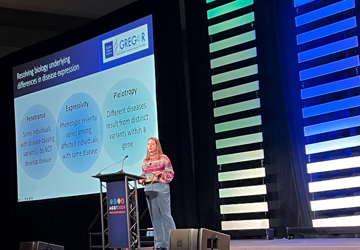 Great talk by <a href="/poseypod/">Jennifer Posey</a> at #AGBTPH highlighting some of <a href="/bcmhouston/">BCMHouston</a>'s  work in the <a href="/GREGoR_research/">GREGoR Consortium</a> consortium!