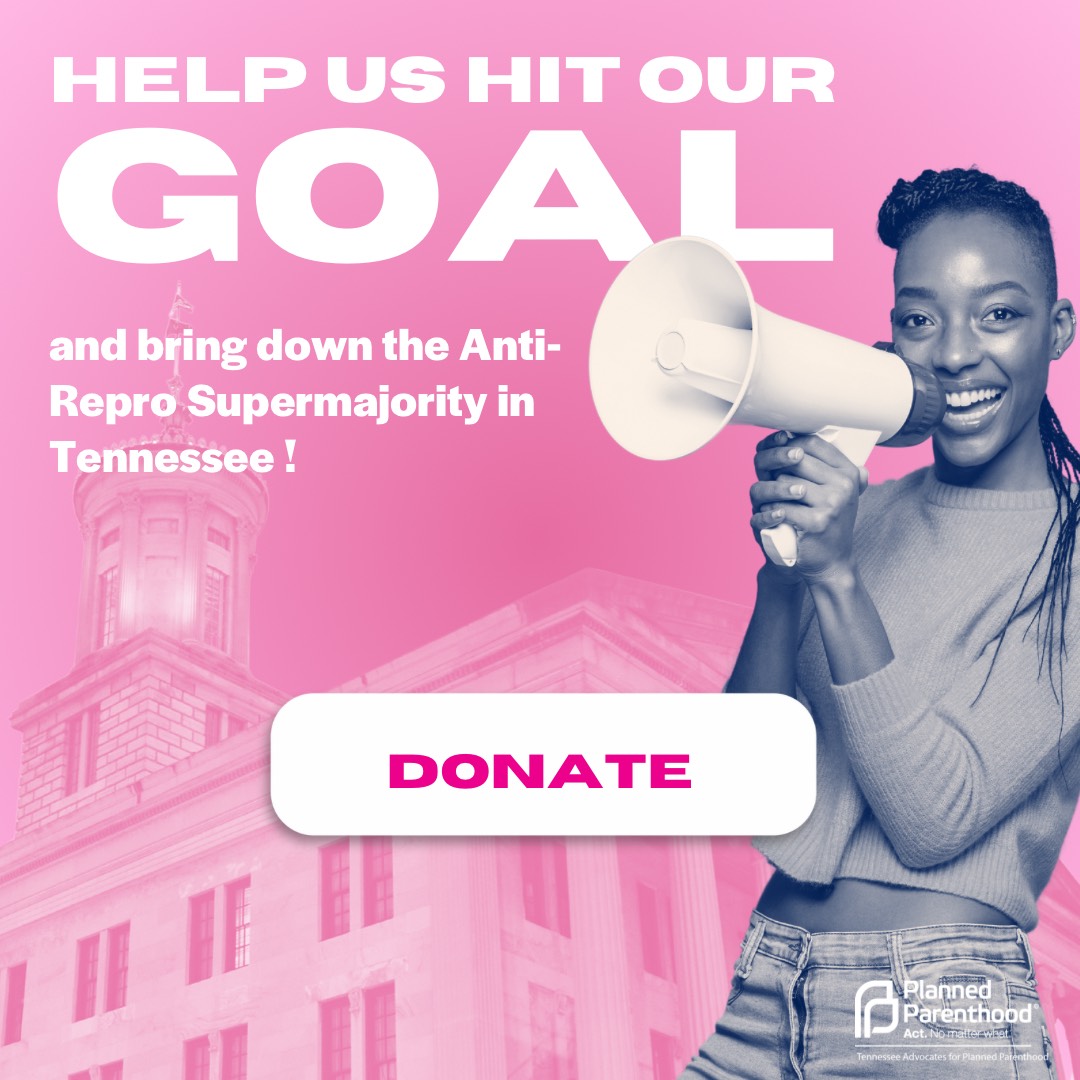 At Tennessee Advocates for Planned Parenthood, we have one core objective: Fighting for the Future. 
We’re fighting for a future where our voices matter, where our rights are respected, and where our communities thrive. If you're with us, donate at secure.actblue.com/donate/tappema…