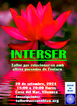 SitgesSVS's tweet photo. Taller gratuït - #INTERSER, per a les persones grans que vulguin aprendre a relacionar-se amb el seu entorn a Casa del Mar, Passeig Marítim, 63, Vilanova i la Geltrú, el 20 de setembre, 2024 de 18 a 20 Hores.
Inscriu-te en - taller@accioenblau.org
20 úniques places https://t.co/UFzWJ5bUfo