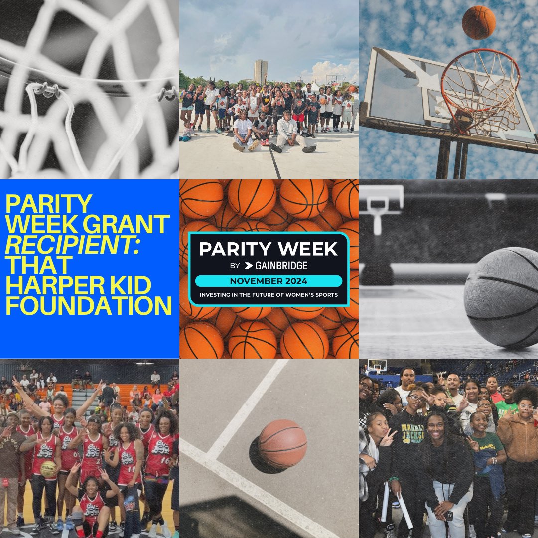 Proud grant recipient for the 2024 Parity Week Grant in partnership with Gainbridge, Parity, and Women’s Sports Foundation! 

This grant focuses on growing and the developing young girls and women in sports! 

Thank you so much‼️