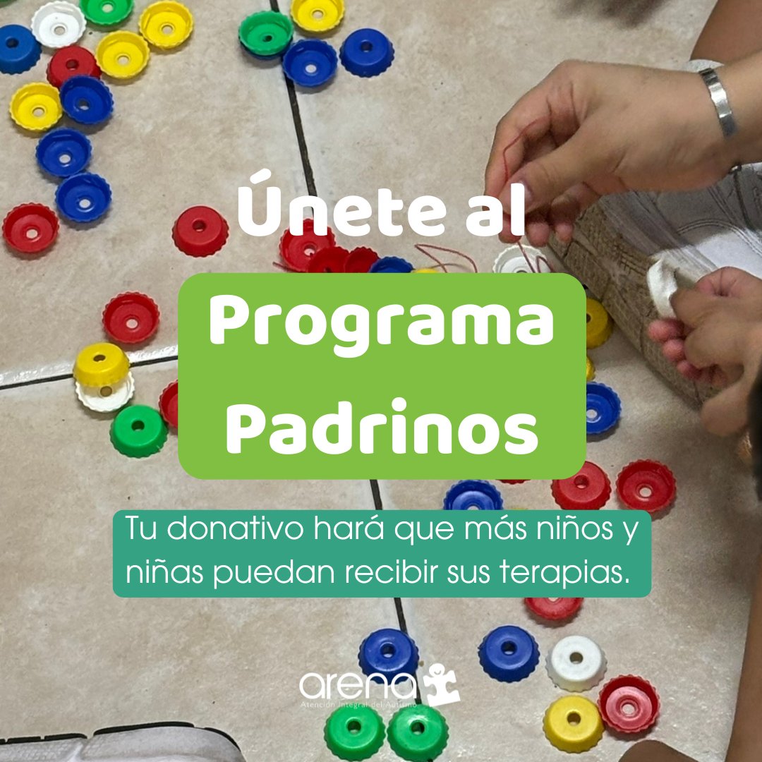 Apadrina a uno de nuestros niños ARENA para que puedan seguir teniendo sus terapias de Autismo 🧩💙

link: Donativos recurrentes (autismoarena.org.mx)