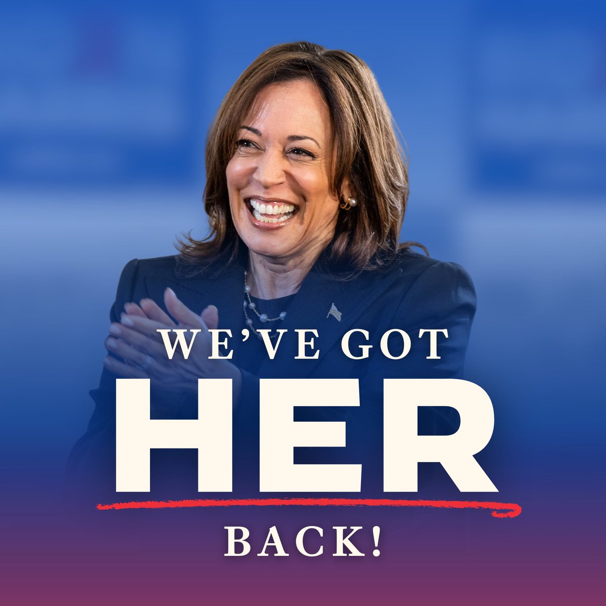 TeamKamala's tweet photo. RT if you’re ready to elect @KamalaHarris as our next president! https://t.co/O911Oc7O64