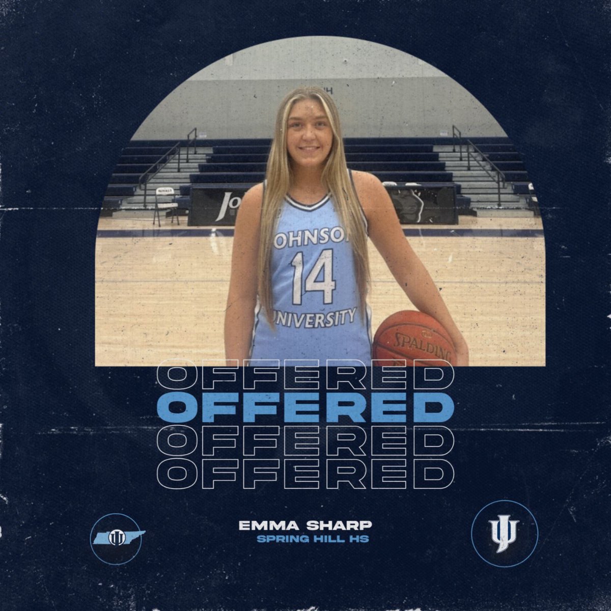 Emma_Sharp12's tweet photo. I’m kinda liking the blue 💙🤍
I had a great visit with @JUTNWBB. We toured campus, tried on jerseys, met some of the players, and talked with @JUCoachLawhon! I’m excited to receive an offer to continue my basketball career on the next level! @KyleShipleyk @theofficial_hub https://t.co/XX2776N4Pr