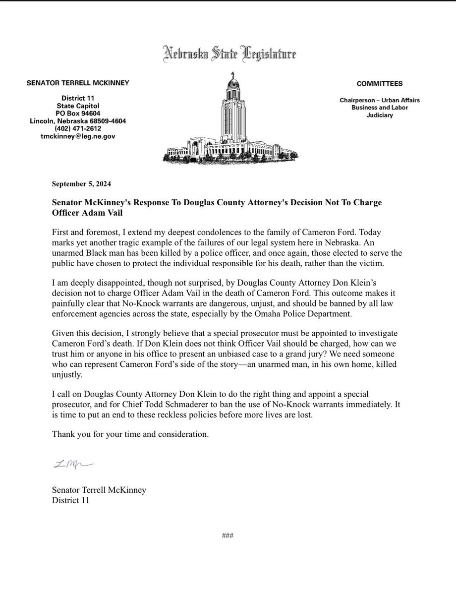 Here is my response to Don Kleins decision today: #justiceforcameronford