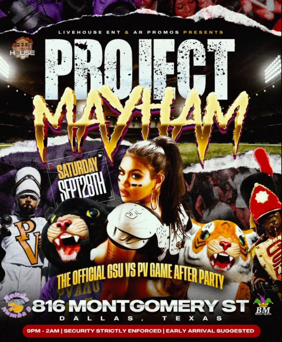 maddpyt's tweet image. State Fair Classic 🎡 #ProjectMayham #PVAMU #BMMOTORSPORTS #GSU #afterparty #cottonbowl #bowlgame #Dallastakeover #cottonbowlafterparty #HBCU #OnlyAfterparty