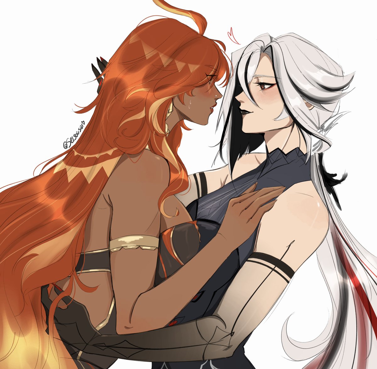 hot ppl❤️‍🔥
#Mavuika #arlecchino #GenshinImpact