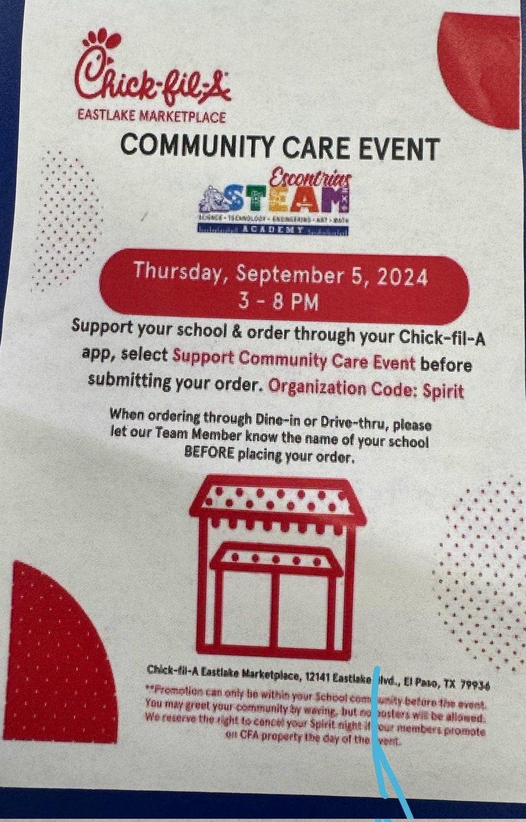 Eastlake area, go support Escontrias STEAM academy! Thank you in advance!