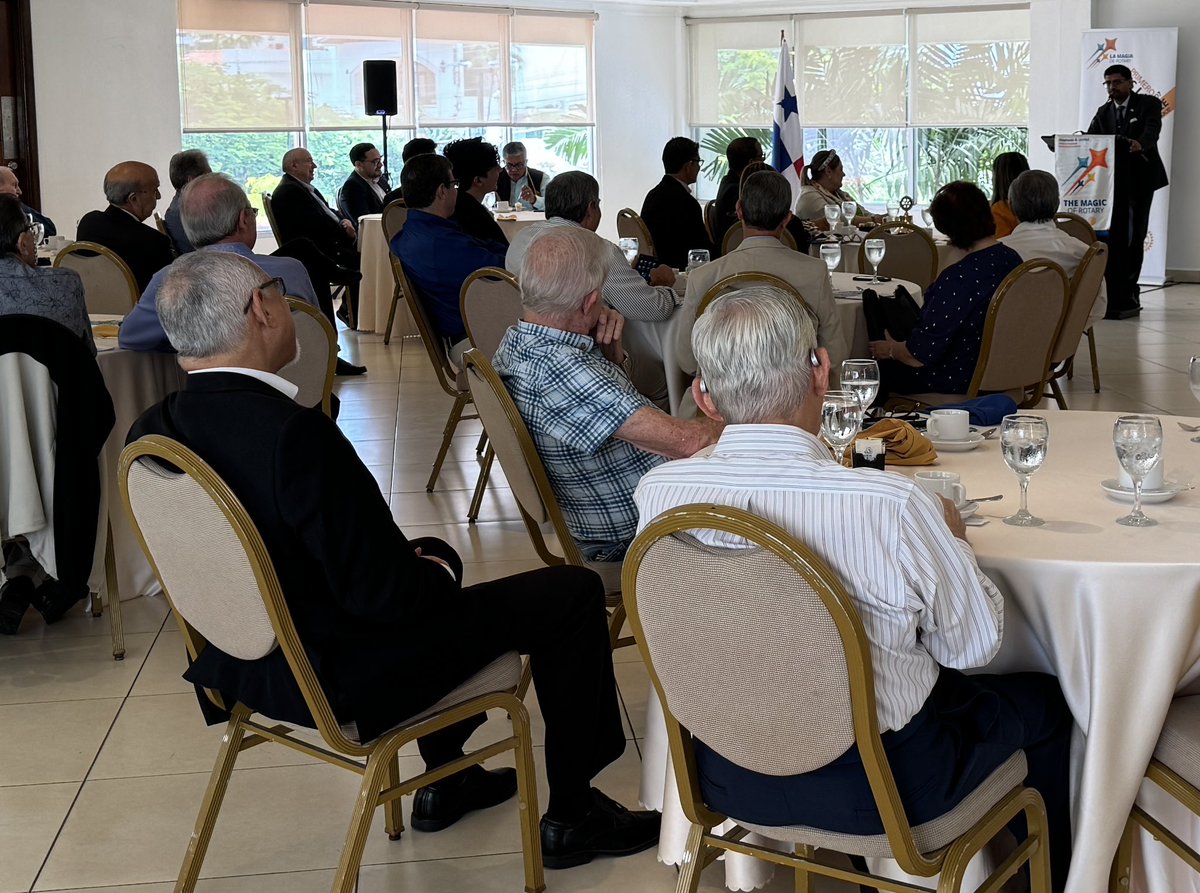 🇮🇳 India Panama 🇵🇦 

|| Reaching out to Influencers || 

Ambassador <a href="/doctorsumitseth/">Dr Sumit Seth, Ambassador of India - भारत 🇮🇳</a> addressed members of Rotary Club of Panama <a href="/Rotary/">Rotary International</a> and spoke about 5Ts 
to better understand 
India Panama Relations: 

🔹Traditions 
🔹Trade
🔹Technology
🔹Tourism
🔹Talent Training