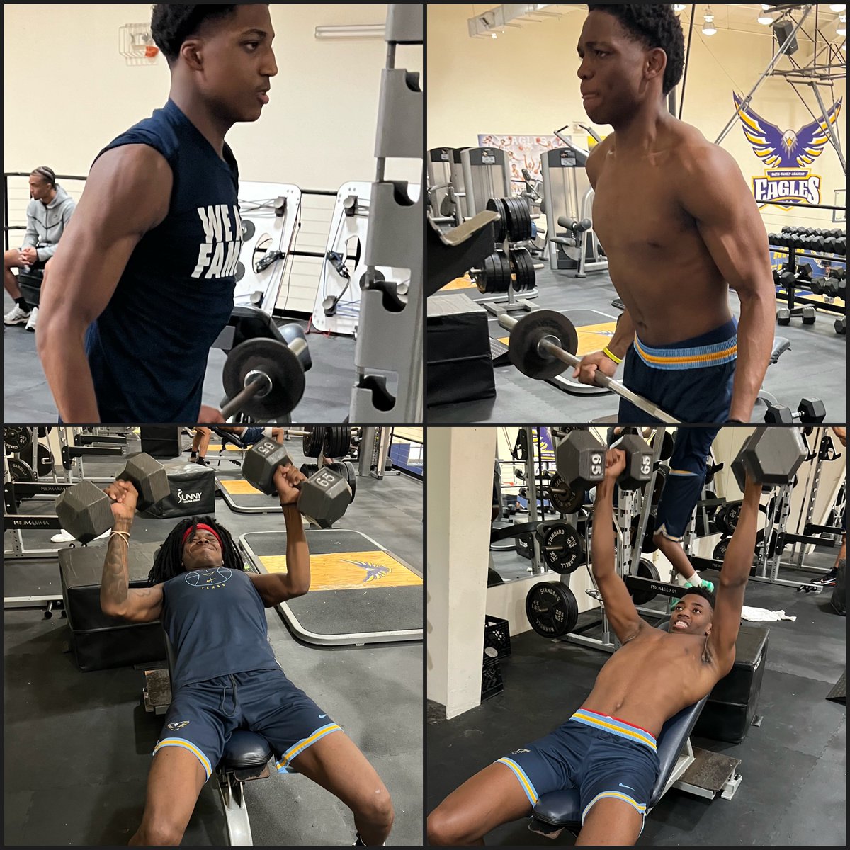My guys getting that work in! <a href="/_JacobWalker1/">Jacob Walker</a> <a href="/LamontHartfiel5/">Lamont Hartfield</a> <a href="/Tahsheimgary_/">Tahsheim Gary</a> <a href="/King_Grace1/">King Grace</a> <a href="/OakCliff_FFA/">OAK CL1FF FA1TH FAM1LY</a>