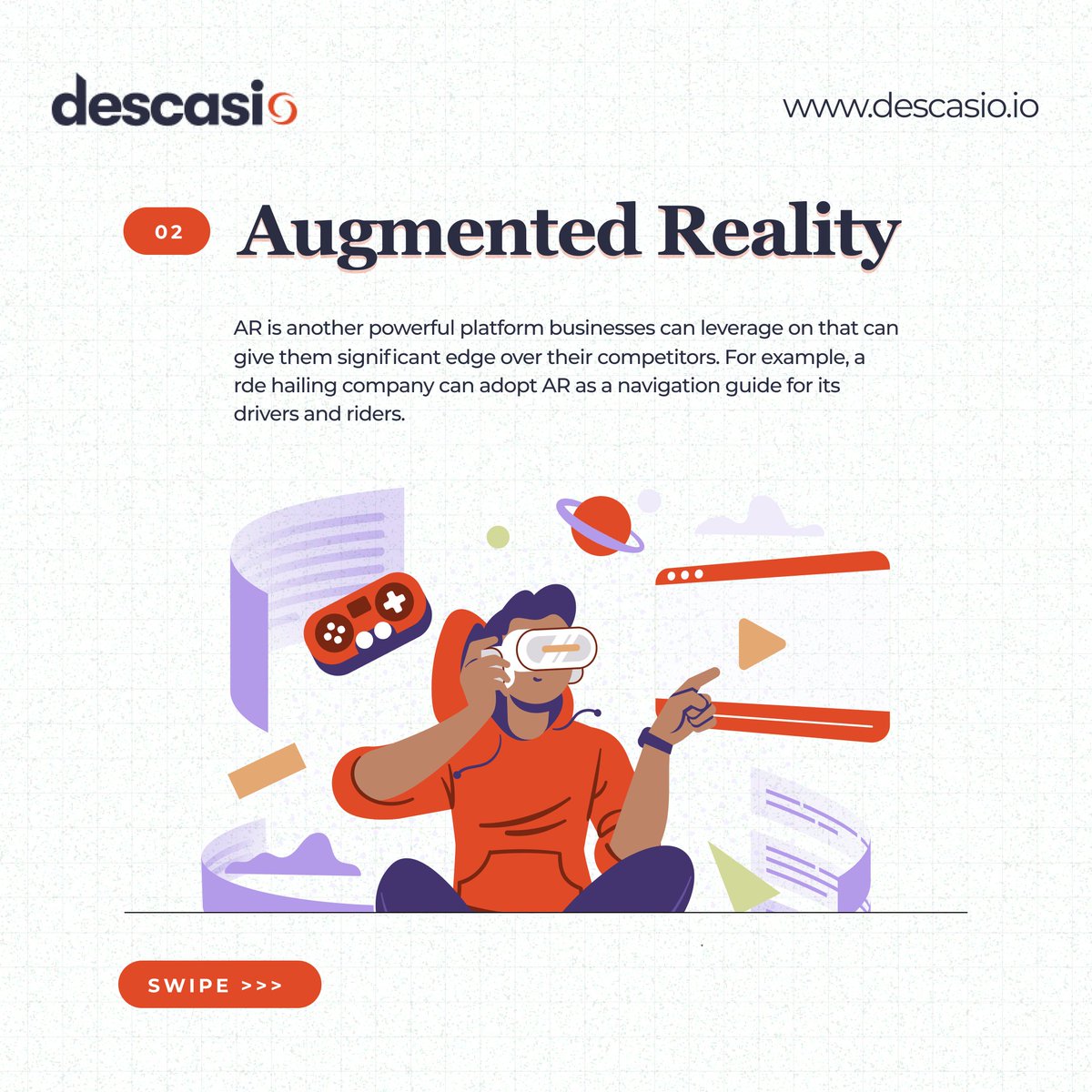 Descasiofficial's tweet image. What comes to mind when you hear the term &quot;Technology of the Future&quot;?

Also, click the link - descasio.io/10-most-powerf…
 to read more about these emerging techs!

1/2

#Tools #Descasio #ArtificialIntelligence #AugmentedReality #VirtualReality