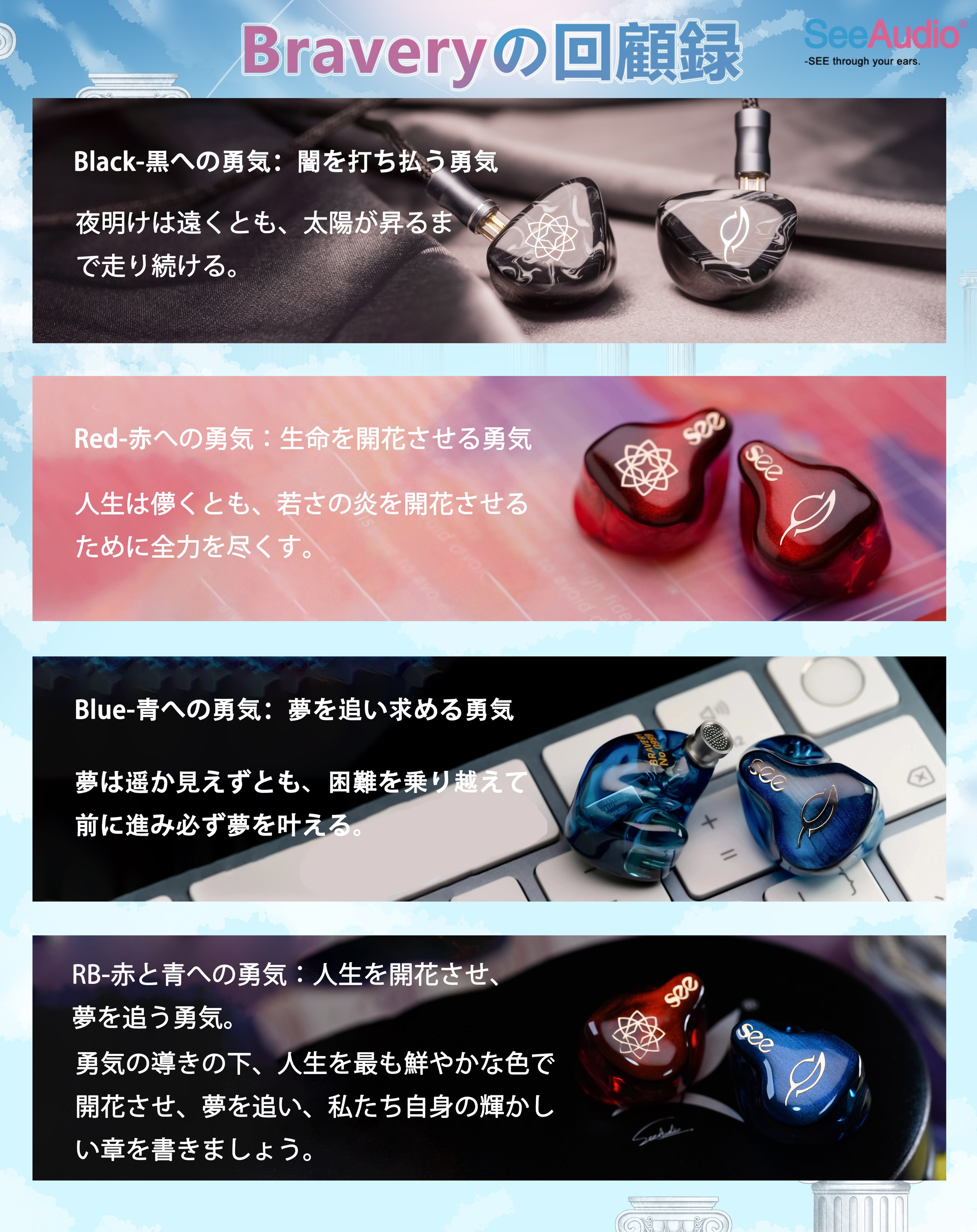 Linsoul Audio-SeeAudio Bravery 4BA In-Ear Monitors