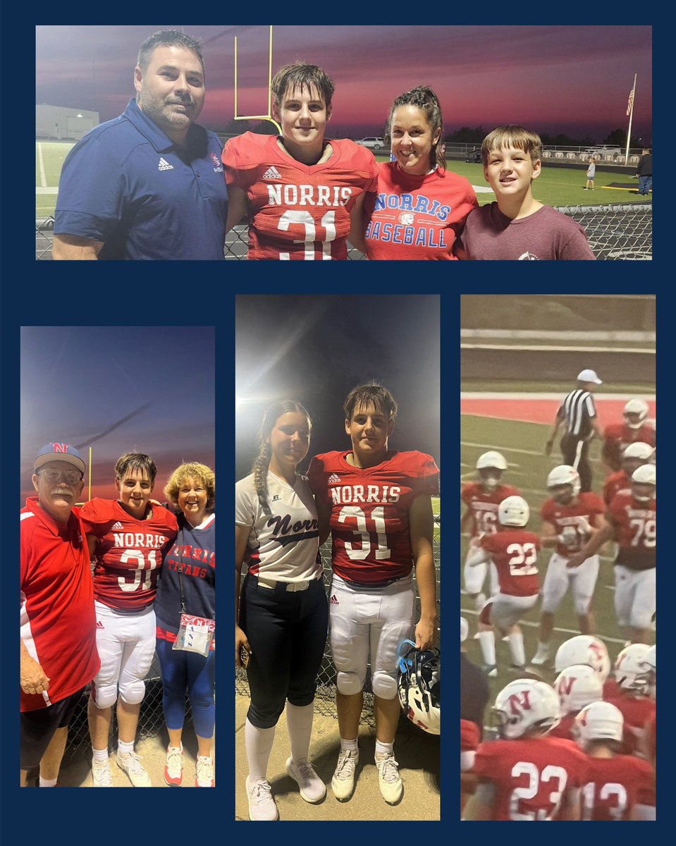 jca5531's tweet image. My fave multi-sport athlete added FB back to the rotation (after only playing 1 season in 6th grade). Guess I like football now since he had to go ahead and score a TD on his first ever HS carry and caught his first pass for a first down…  @hunter_roo83020 ❤️⚾️🏈