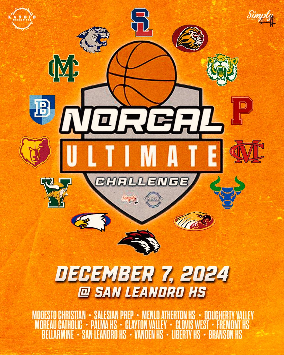SIMPLY BASKETBALL (@simplyy_bball) on Twitter photo Simply Basketball and <a href="/Kandid_Consult/">Kandid Consulting LLC</a> are thrilled to announce the 2024 NorCal Ultimate Challenge, a highly anticipated basketball showcase featuring some of the region’s top talent. The event will take place on December 7th at San Leandro High School.
The NorCal Ultimate Simply Basketball and <a href="/Kandid_Consult/">Kandid Consulting LLC</a> are thrilled to announce the 2024 NorCal Ultimate Challenge, a highly anticipated basketball showcase featuring some of the region’s top talent. The event will take place on December 7th at San Leandro High School.
The NorCal Ultimate