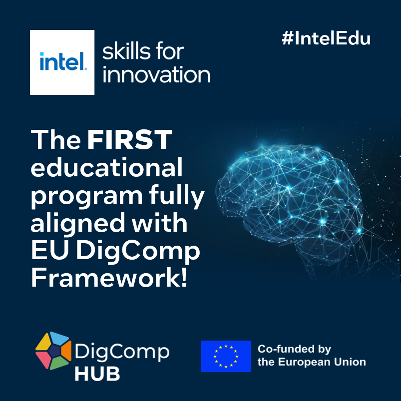 Edu news from @Intel: Skills for Innovation is the 1st student &amp; teacher training program of its kind fully aligned with DigComp Framework, which is co-funded by <a href="/EU_Commission/">European Commission</a>.

Any teacher can try #IntelSFI:
EU➡️ intel.ly/44iQxd4
Non-EU➡️intel.ly/3Qf62Na
#IntelEdu