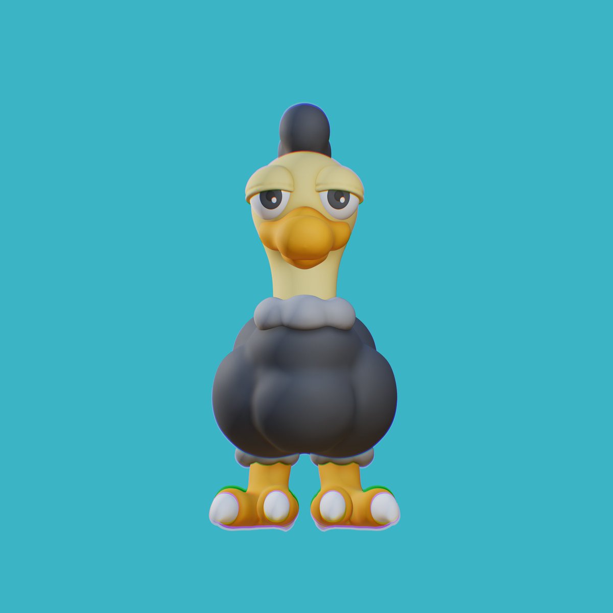 oden1012's tweet photo. オリジナルキャラ作りました!
ダチョウのような鳥です!
モクモクしてます!
名はまだない!
変形します! https://t.co/R6fHakfuMv