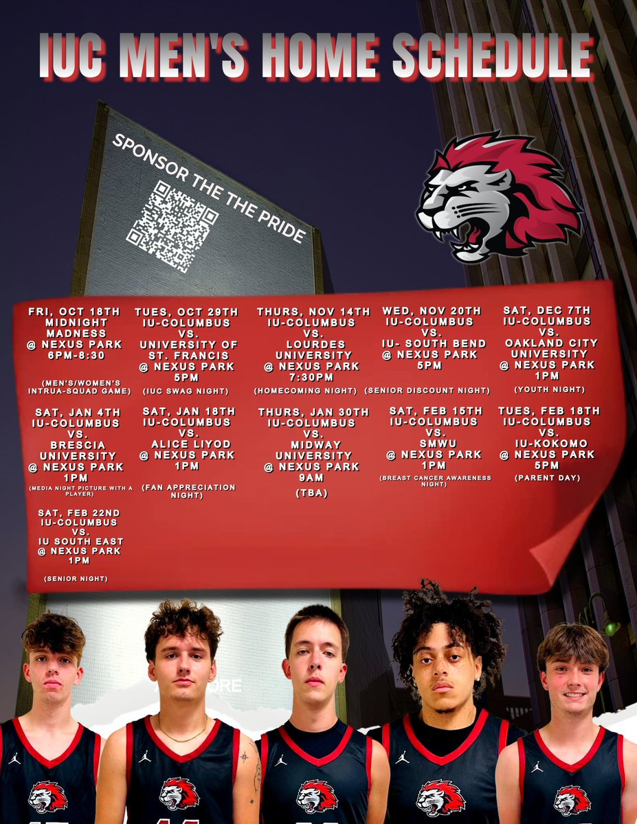 HOME GAMES LOADED!!!
Slide down on us! #WeComing2 #PoundThaPayment #LionsDen #UnderDawgMentality #Welcome2TheCookOut <a href="/IUCAthletics/">IU Columbus Athletics</a>