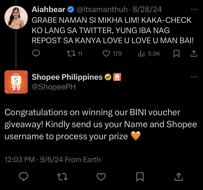 itsamanthuh's tweet photo. GUYS, MAY NAPAPALA ‘TONG PAGIGING MEKAYALAWAN KO😭🤍 #SalamatShopee https://t.co/DM8CgfhPaw