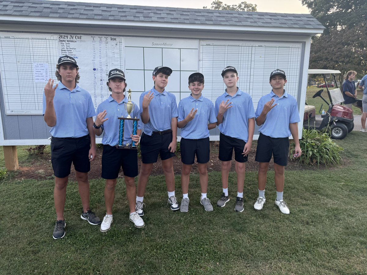 The 3-Peat is complete!!  Spartans win the District JV Cup!!  

Max Smith with the 2nd place individual finish!!

Way to boys well deserved and great playing by all!!!

Max Smith
Sully Baer
Luke McClanahan
Brooks Taylor
Camden Richerson
Noah Rowland