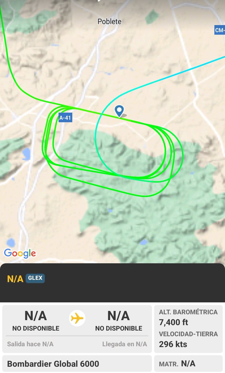 Flagueron's tweet photo. @controladores cuál es la función de esta aeronave en el aeropuerto de Ciudareal? Si se puede saber claro está. https://t.co/OvVFMirOmz