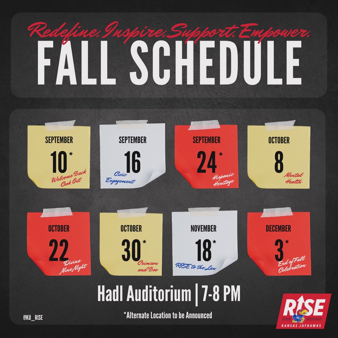🍂✨Autumn is calling, and so is our RISE schedule!  We are packed with inspiration, growth, and all the good vibes you need. Be sure to get these dates on your calendars and let’s make moves together!‼️ #TogetherWeRISE